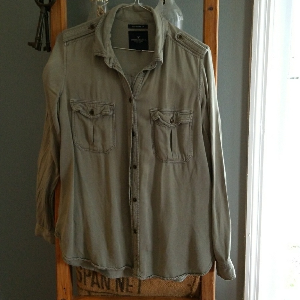 American eagle army style shirt